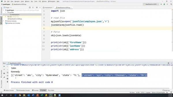 JSON Tutorial Part-7 | How To Read Data from JSON File in Python | JSON library in python