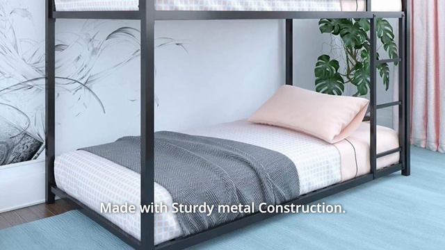 DHP Miles Metal Bunk Bed Black, Twin over Twin смотреть онлайн