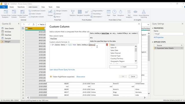Extracting min date and Max date dynamically using power query editor смотреть онлайн