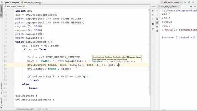 OpenCV Python Tutorial For Beginners 7 - Show Date And Time On Videos Using OpenCV Python