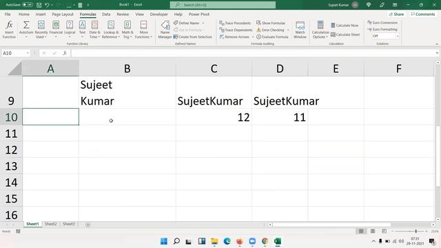 Text button functions of Function Library group MS Excel 2016 : Online Learn Microsoft Excel смотреть онлайн