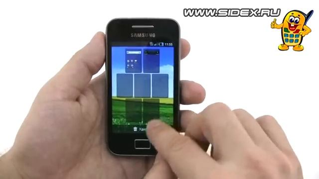 Sidex.ru: Видеообзор смартфона Samsung Galaxy Ace S5830 (rus) смотреть онлайн