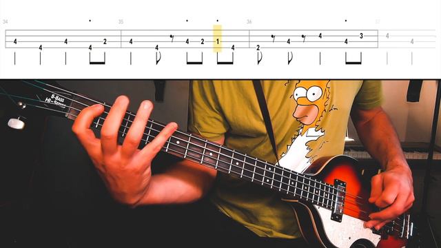 The Beatles - Yellow Submarine /// BASS LINE [Play Along Tabs] смотреть онлайн