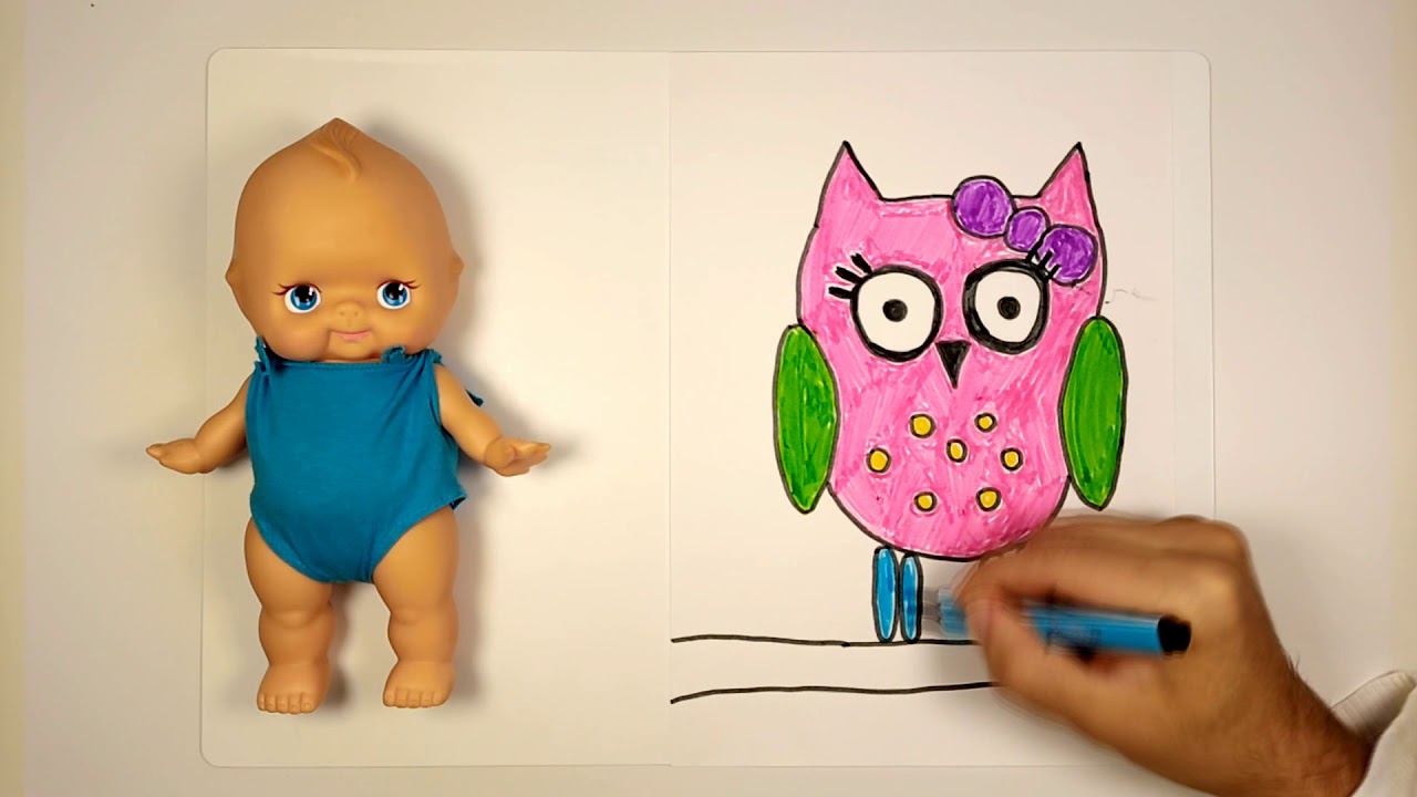 How to draw cute Owls смотреть онлайн