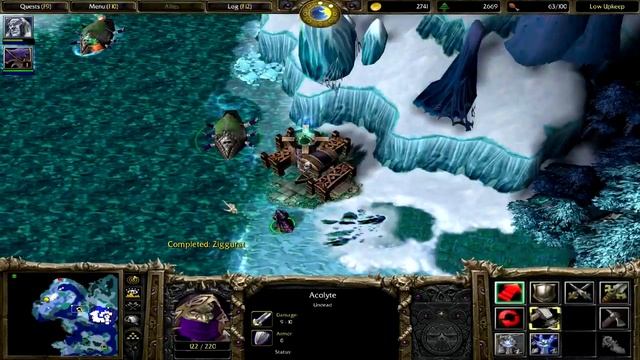 Warcraft 3 The Frozen Throne Walkthrough - Part 30 - The Return to Northrend [2/2] смотреть онлайн