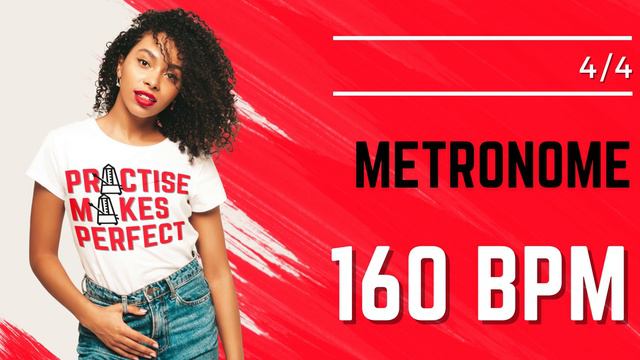 💪 🎼 METRONOME 160 BPM 4/4 смотреть онлайн