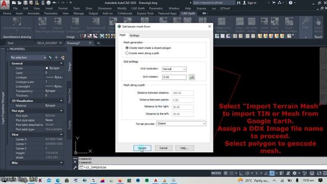 How to Create Contour Lines with CAD-Earth application extension in AutoCAD software environment. смотреть онлайн