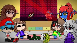 Undertale reacts too Chara vs Bf Knife fight (4K subs special)
