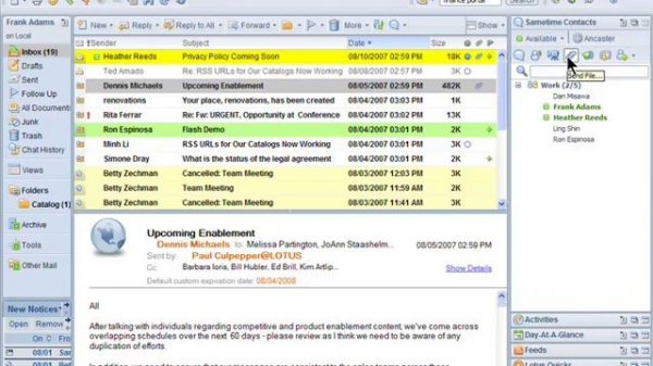 Your first steps with IBM Lotus Notes