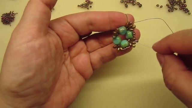 Turquoise Baroque Earrings Tutorial смотреть онлайн
