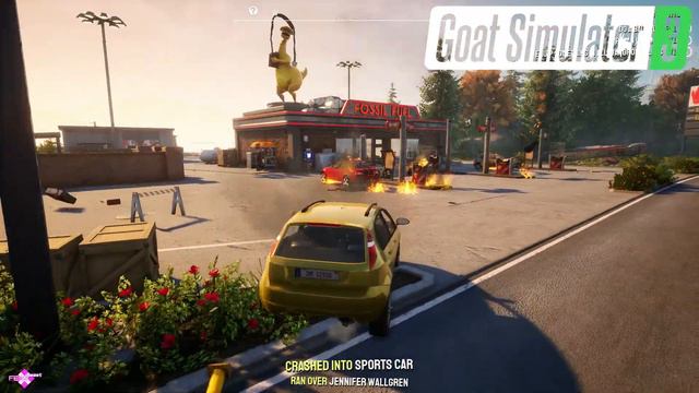 Goat Simulator Vs Goat Simulator 3 (Comparison) | Gameplay
