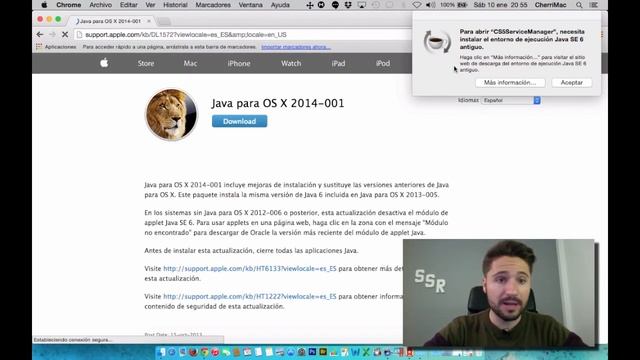 Solucionar error Java al iniciar OSX Yosemite смотреть онлайн
