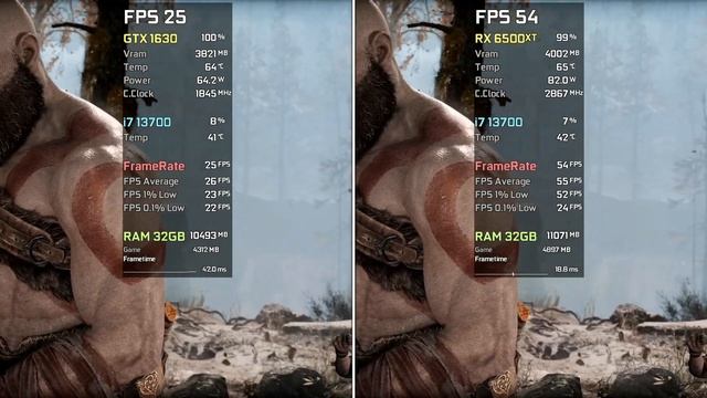 GTX 1630 vs RX 6500 XT - Test in 8 Games смотреть онлайн
