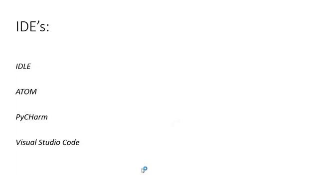 Selection of Python IDE [ENG] Module 1 Lecture 9 ZE - 209 смотреть онлайн
