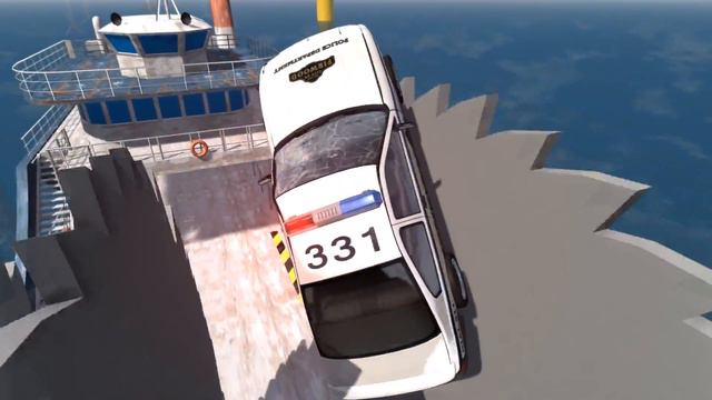 BeamNG.drive - Giant Saw Against Cars #4 смотреть онлайн