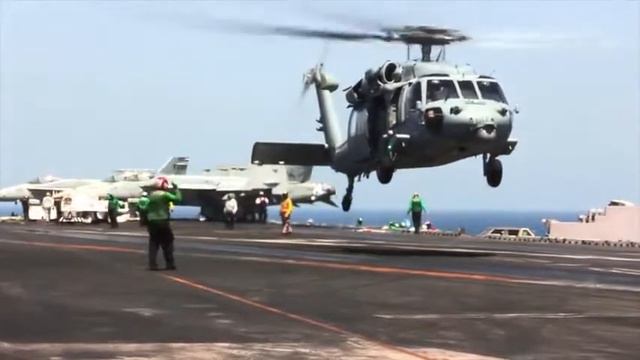 USS Aircraft Carrier GEORGE H. W. BUSH CVN 77 Flight Deck смотреть онлайн