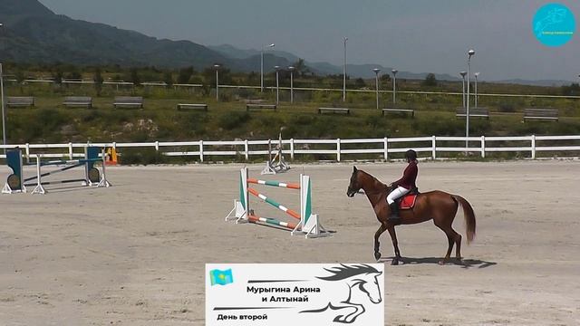 Мурыгина Арина и Алтынай, ЧРК по конкуру лошади 7 лет 1-е место, гит 1-120см, гит 2 -130. Алматы смотреть онлайн