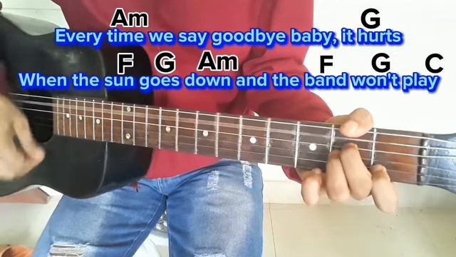 Always remember us this way(Lady Gaga)Easy guitar chords tutorial смотреть онлайн