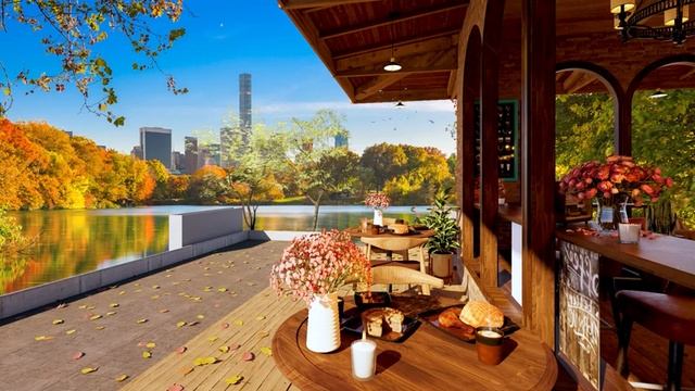 Осенний день в уютной кофейне Книга 4К с расслабляющей джазовой музыкой для учебы/работы #62 смотреть онлайн