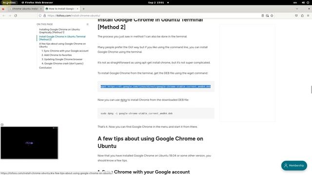 Как установить браузер Google Chrome на Linux Ubuntu через терминал! смотреть онлайн