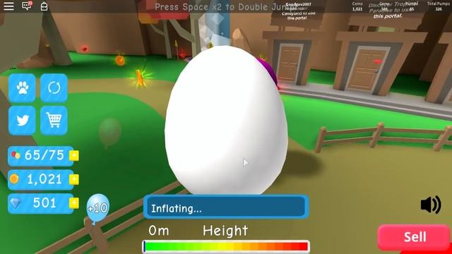 НАДУЛ ОГРОМНЫЙ ШАР В РОБЛОКС СИМУЛЯТОР ВОЗДУШНОГО ШАРА!!! Roblox смотреть онлайн