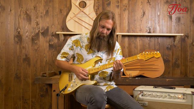 Fender Custom Shop LTD '55 Stratocaster Aged HLE Gold Relic played by Leif de Leeuw | Demo @ TFOA смотреть онлайн