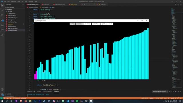 Java Sorting Algorithm Visualizer смотреть онлайн