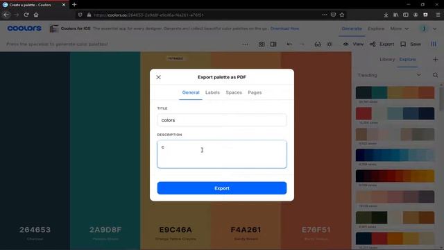 Color Codes Or Color Palette смотреть онлайн