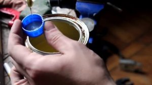 Нож  рукоять из пробки ,весь процесс