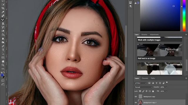 Refined Skin Textures With Skin Retouching - Photoshop Tutorial смотреть онлайн