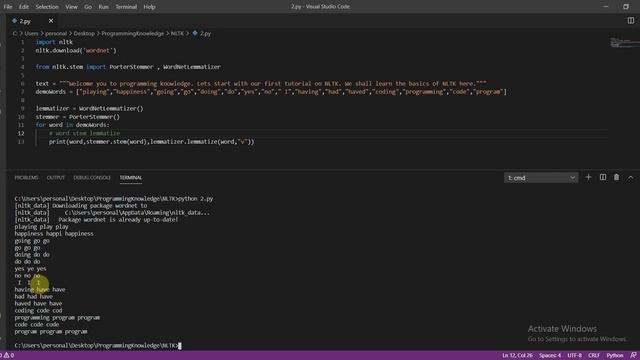 Python NLTK Tutorial 3 - Sentiment Analysis , Lemmatization and Stemming in NLTK смотреть онлайн