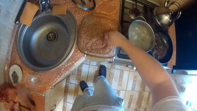 Гречка с сердечками и грибами в духовке. смотреть онлайн