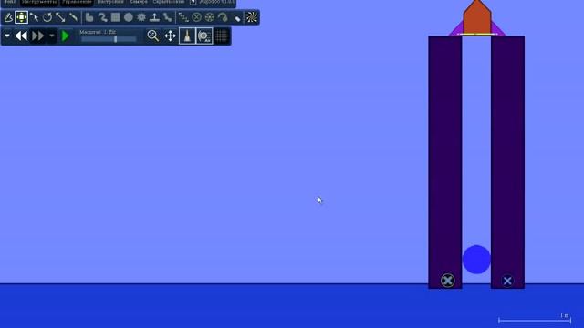 Сжатие воды Algodoo (Phun) смотреть онлайн