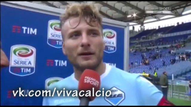 Чиро Иммобиле после игры с "Миланом" смотреть онлайн