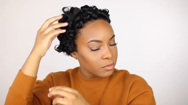 HOW TO | Perm Rod Set on Short Natural Hair Tutorial & Night Time Hair Routine!! смотреть онлайн