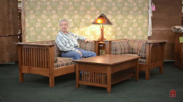 Barn Furniture - Mission Prairie Sofa Loveseat and Chair Made in USA смотреть онлайн