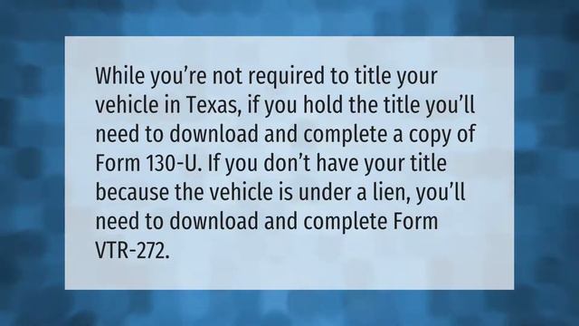 How long does it take to get a bonded title in Texas? смотреть онлайн