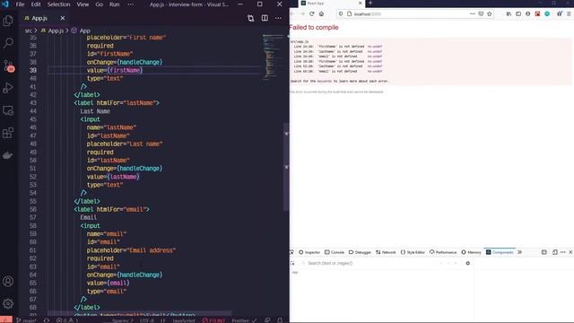 React Interview Prep - Build A Form смотреть онлайн