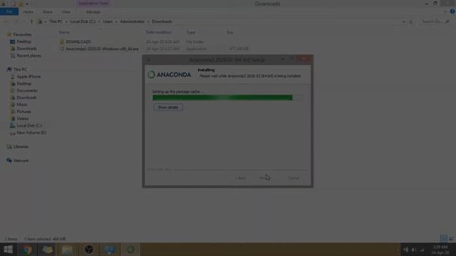 Python 3.7 Installation using Anaconda | Python for Data Science | Tutorial 1 смотреть онлайн