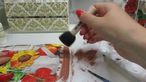 Декупаж разделочной доски! Мастер класс!