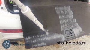 Чистка двигателя, салона, арок от старого антикора и удаления битума с кузова сухим льдом