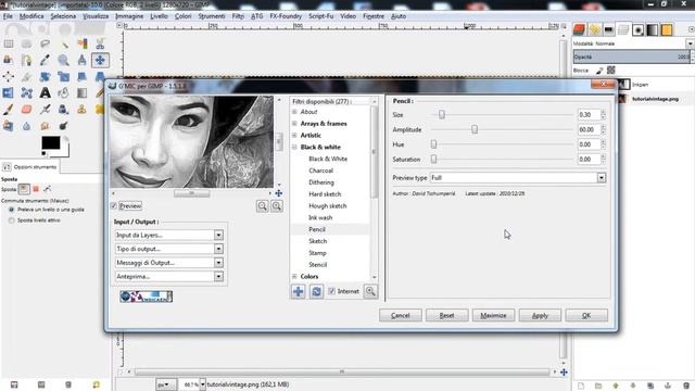 Speed Tutorial Gimp - Effetto Disegno - Drawing effect смотреть онлайн