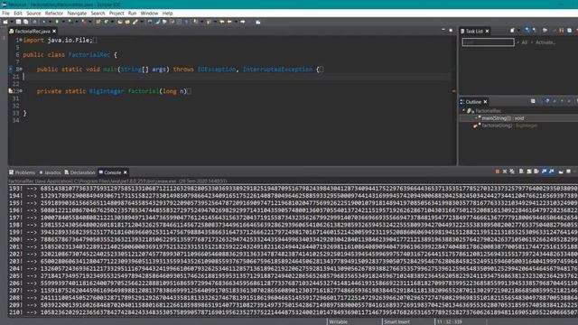 Factorial Numbers created in JAVA (Recursion) смотреть онлайн