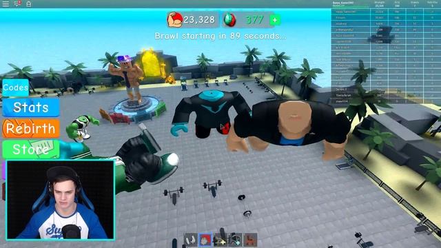 Я СЛИШКОМ ОГРОМНЫЙ КАЧОК - МЕНЯ БОЯТСЯ ВСЕ !!! Roblox смотреть онлайн