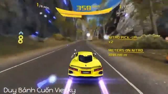 Asphalt 8: Festival Coin Cup - Chevrolet Stingray - Clifftop Run смотреть онлайн