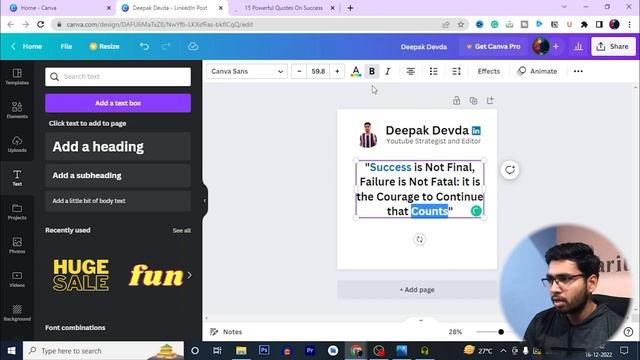 How to Create LinkedIn Post in Canva || Canva Full Course in Hindi || 2022 #session -12 смотреть онлайн
