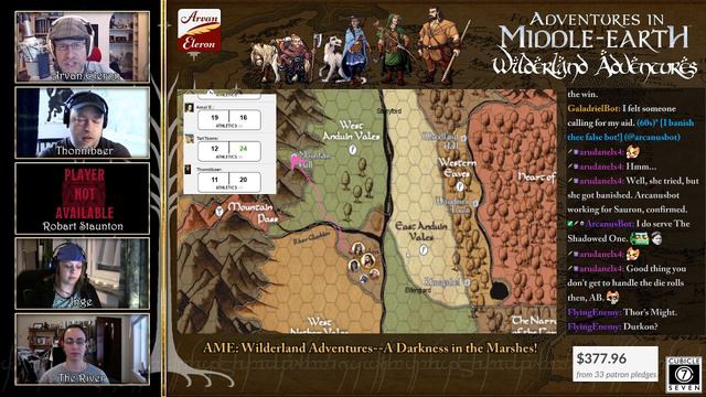 Arv Streams Day 39 Of Adventures In Middle-earth: Wilderland Adventures, Sponsored By Cubicle 7!