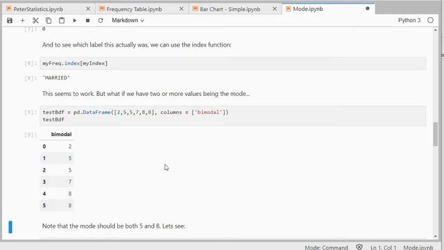 Python - Mode смотреть онлайн