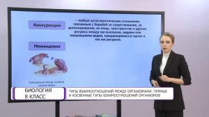 Биология. 8 класс. Типы взаимоотношений между организмами  /14.05.2021/