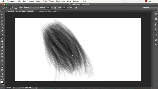 How to Make a Hair and Fur Brush in Photoshop - Tutorial narrated by Robert Marzullo смотреть онлайн
